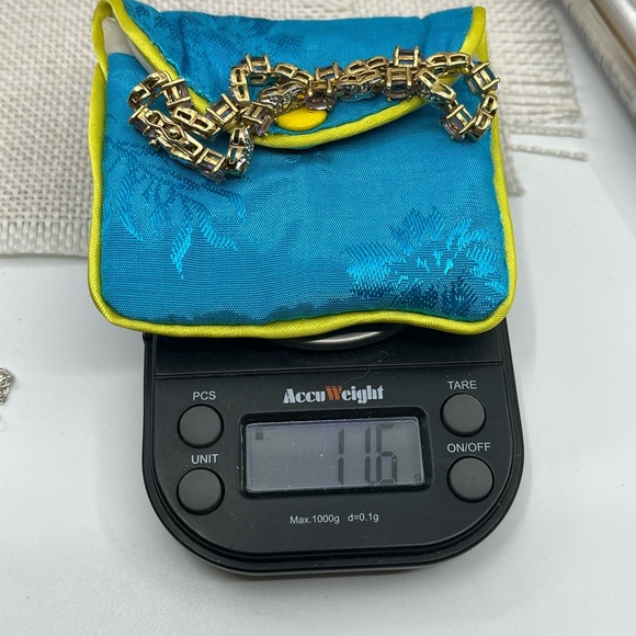 Vintage Gold Over Sterling Silver Bracelet – Amethyst & CZ Accents – 7.25” - Picture 17 of 17